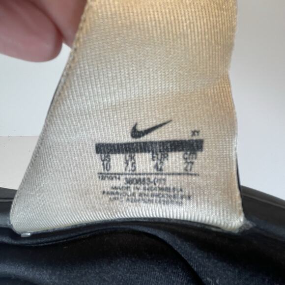 Nike Comfort Womens Sz 10 Slide Black Hook Loop Footbed Slip On 380883-011 - Picture 8 of 8